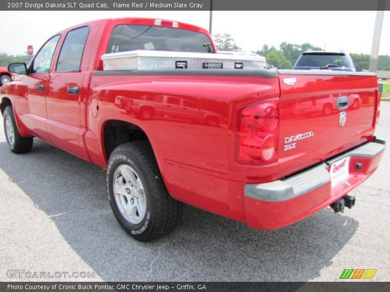 Flame Red / Medium Slate Gray 2007 Dodge Dakota SLT Quad Cab