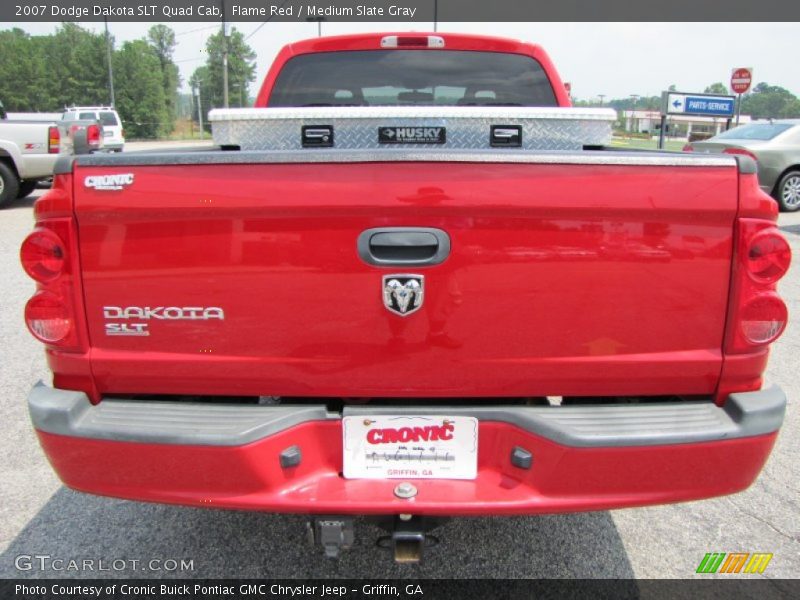 Flame Red / Medium Slate Gray 2007 Dodge Dakota SLT Quad Cab
