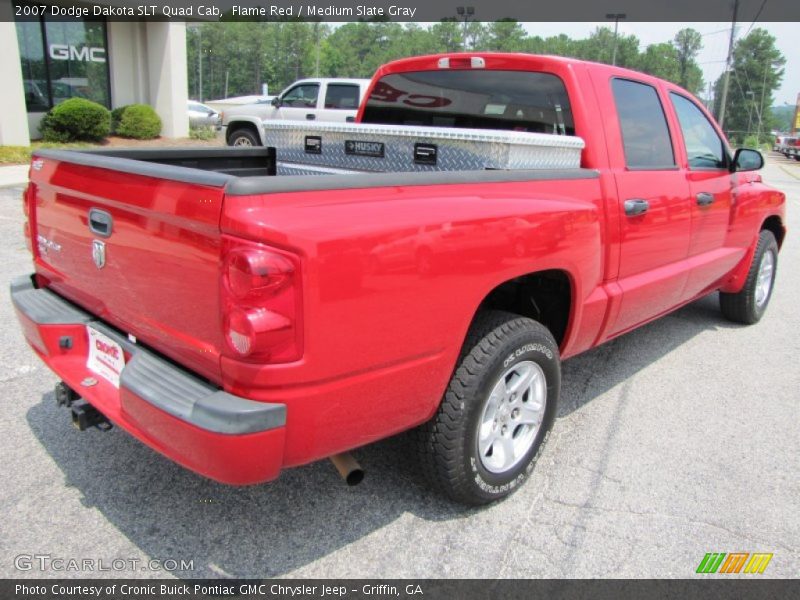 Flame Red / Medium Slate Gray 2007 Dodge Dakota SLT Quad Cab