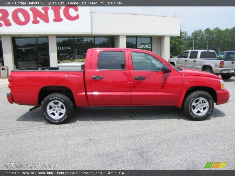 Flame Red / Medium Slate Gray 2007 Dodge Dakota SLT Quad Cab