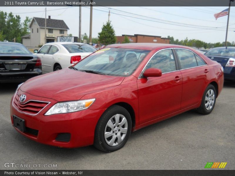 Barcelona Red Metallic / Ash 2011 Toyota Camry LE
