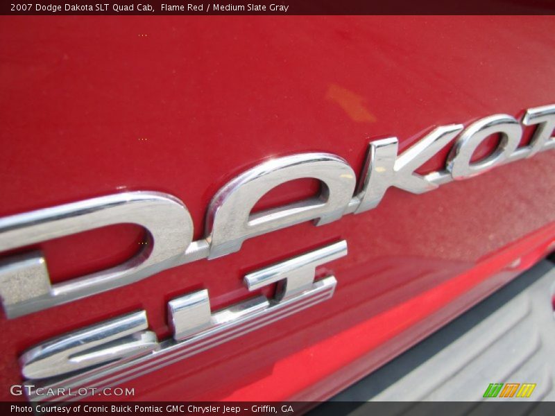 Flame Red / Medium Slate Gray 2007 Dodge Dakota SLT Quad Cab