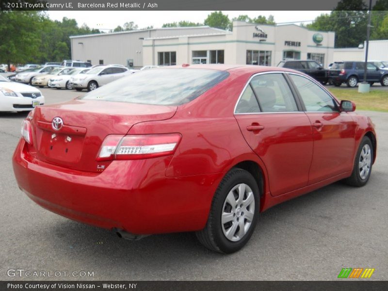 Barcelona Red Metallic / Ash 2011 Toyota Camry LE