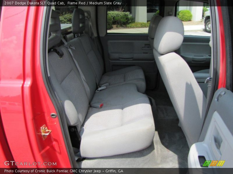 Flame Red / Medium Slate Gray 2007 Dodge Dakota SLT Quad Cab