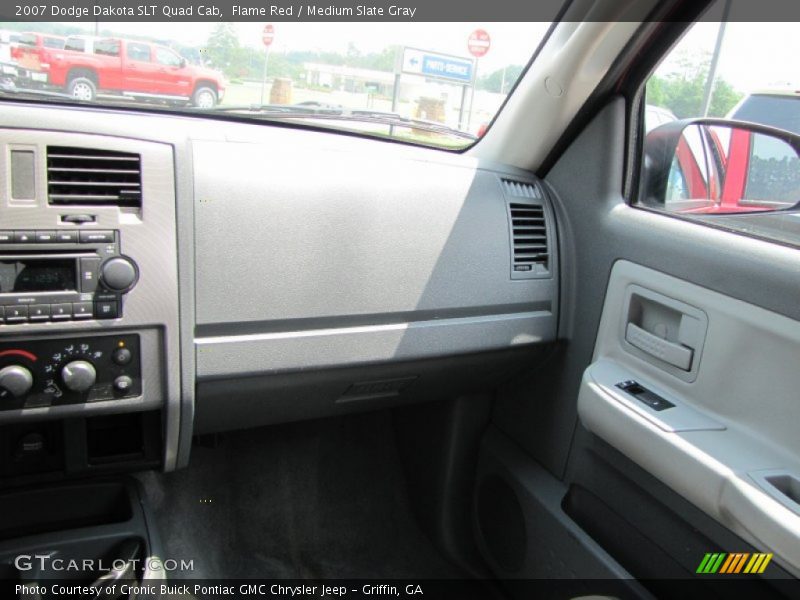 Flame Red / Medium Slate Gray 2007 Dodge Dakota SLT Quad Cab