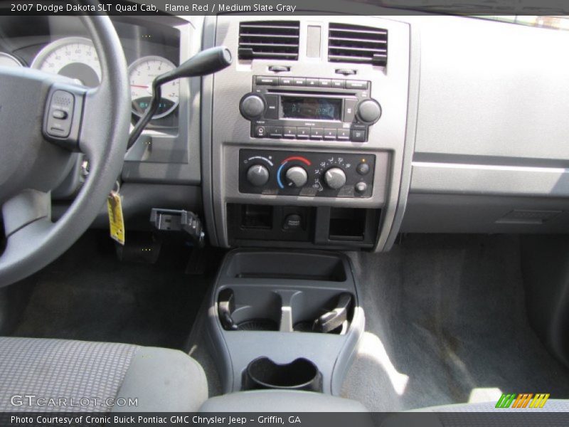 Flame Red / Medium Slate Gray 2007 Dodge Dakota SLT Quad Cab