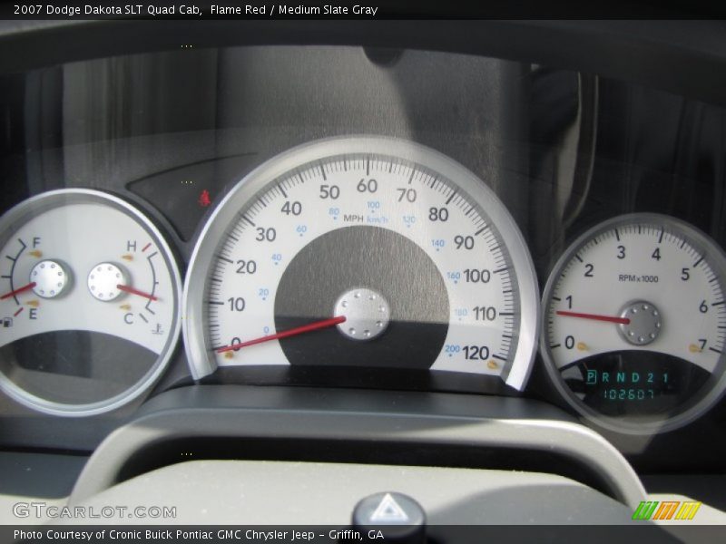  2007 Dakota SLT Quad Cab SLT Quad Cab Gauges