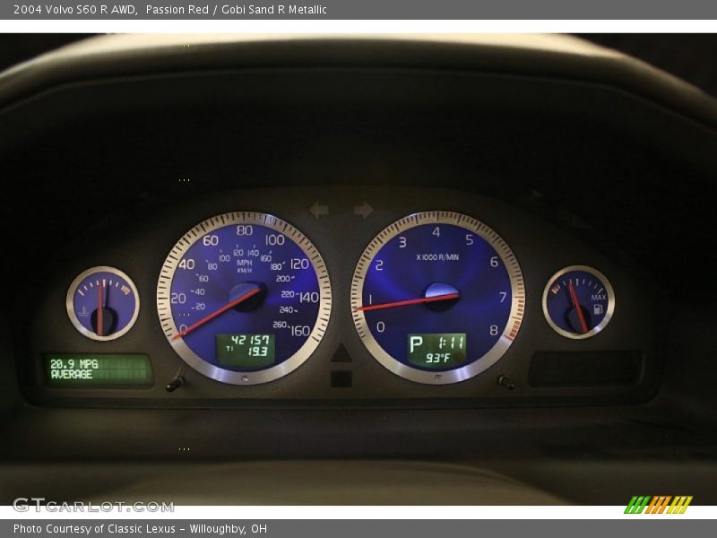  2004 S60 R AWD R AWD Gauges