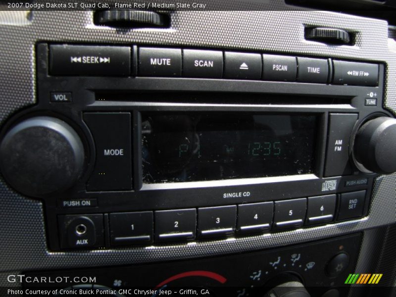Flame Red / Medium Slate Gray 2007 Dodge Dakota SLT Quad Cab