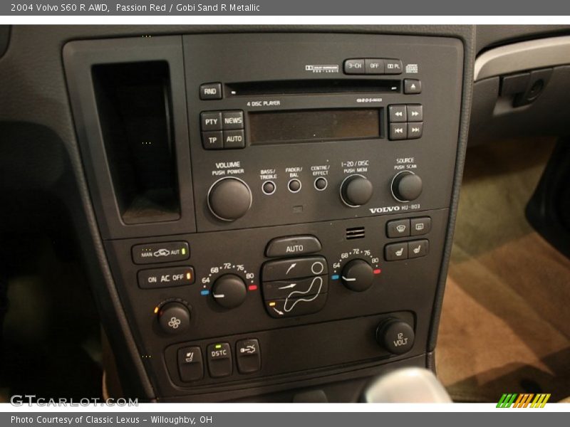 Controls of 2004 S60 R AWD