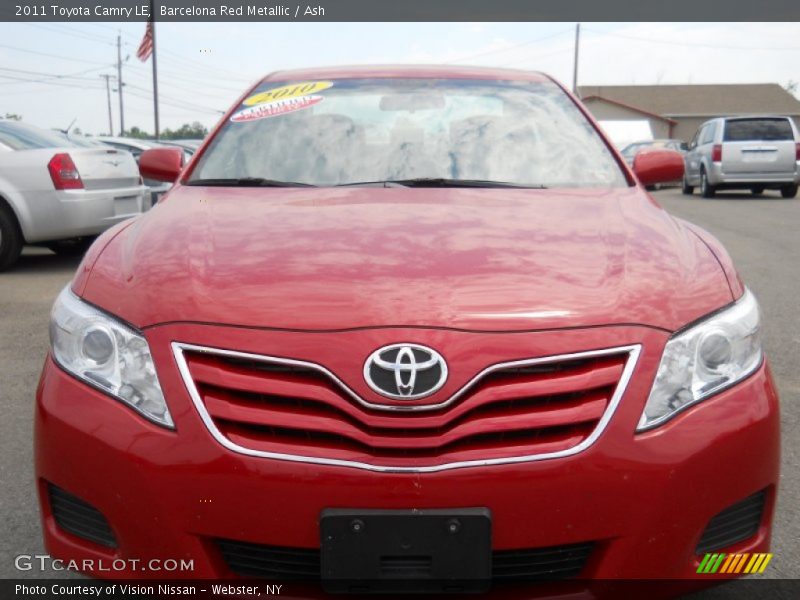 Barcelona Red Metallic / Ash 2011 Toyota Camry LE