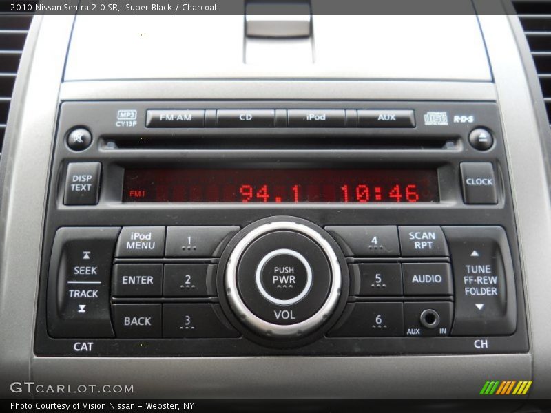 Super Black / Charcoal 2010 Nissan Sentra 2.0 SR
