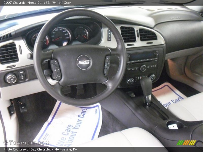 White / Gray 2007 Chevrolet Monte Carlo SS