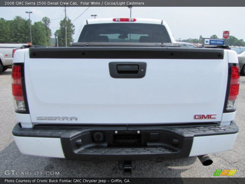 Polar White / Cocoa/Light Cashmere 2008 GMC Sierra 1500 Denali Crew Cab