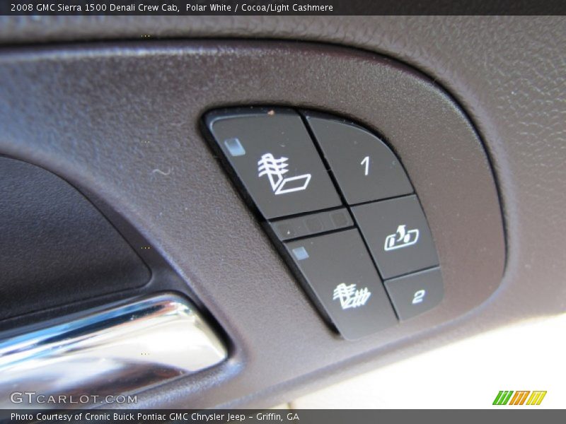 Polar White / Cocoa/Light Cashmere 2008 GMC Sierra 1500 Denali Crew Cab