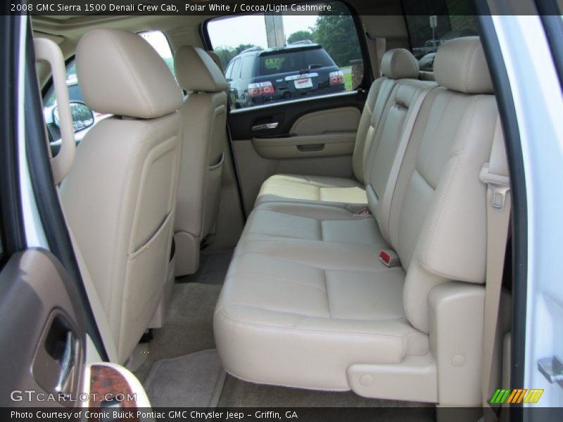 Polar White / Cocoa/Light Cashmere 2008 GMC Sierra 1500 Denali Crew Cab
