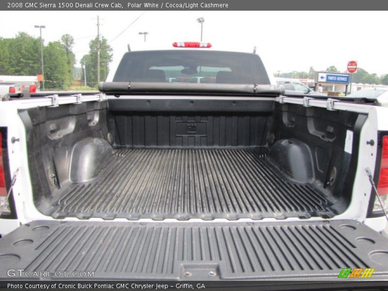 Polar White / Cocoa/Light Cashmere 2008 GMC Sierra 1500 Denali Crew Cab