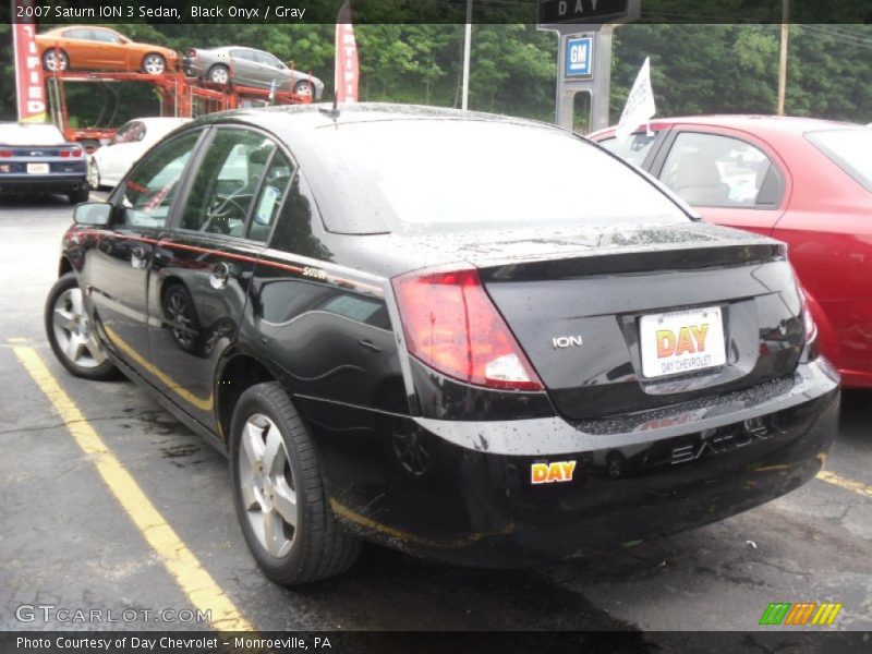 Black Onyx / Gray 2007 Saturn ION 3 Sedan