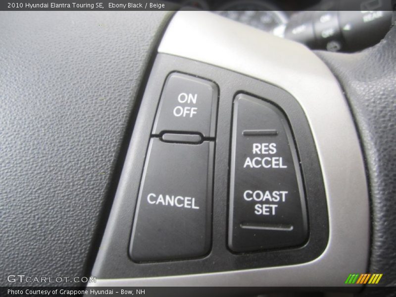 Ebony Black / Beige 2010 Hyundai Elantra Touring SE