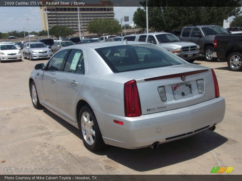 Radiant Silver / Ebony 2009 Cadillac STS V8