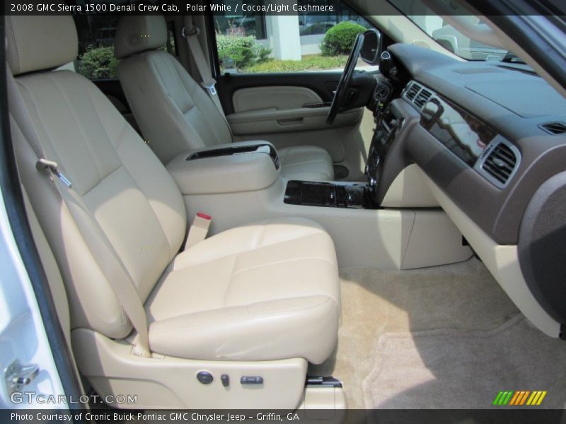 Polar White / Cocoa/Light Cashmere 2008 GMC Sierra 1500 Denali Crew Cab