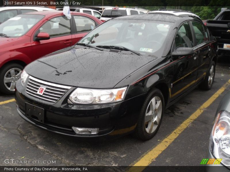 Black Onyx / Gray 2007 Saturn ION 3 Sedan