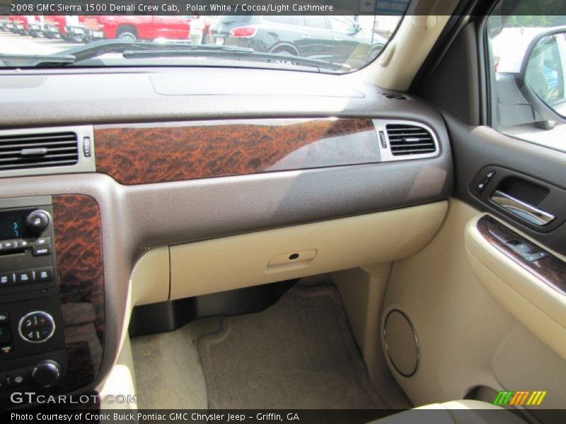 Polar White / Cocoa/Light Cashmere 2008 GMC Sierra 1500 Denali Crew Cab