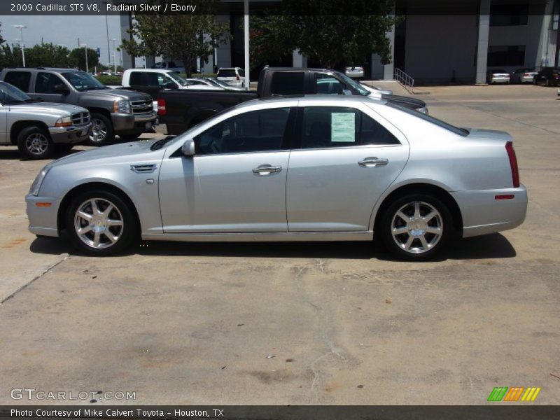 Radiant Silver / Ebony 2009 Cadillac STS V8