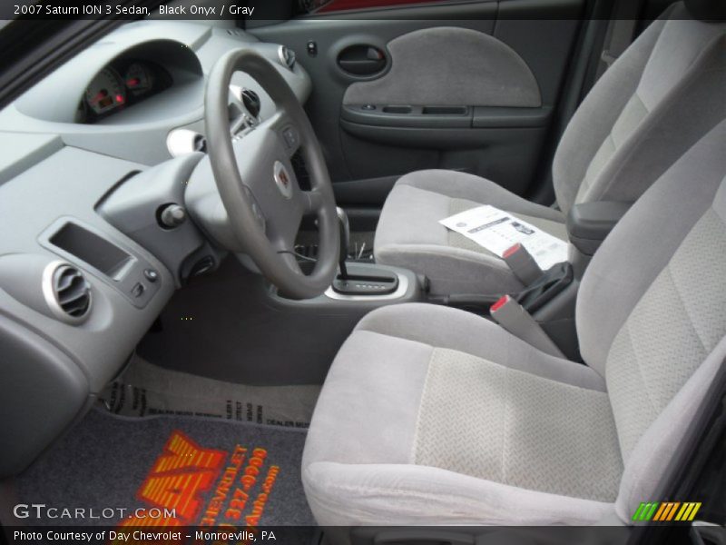 Black Onyx / Gray 2007 Saturn ION 3 Sedan