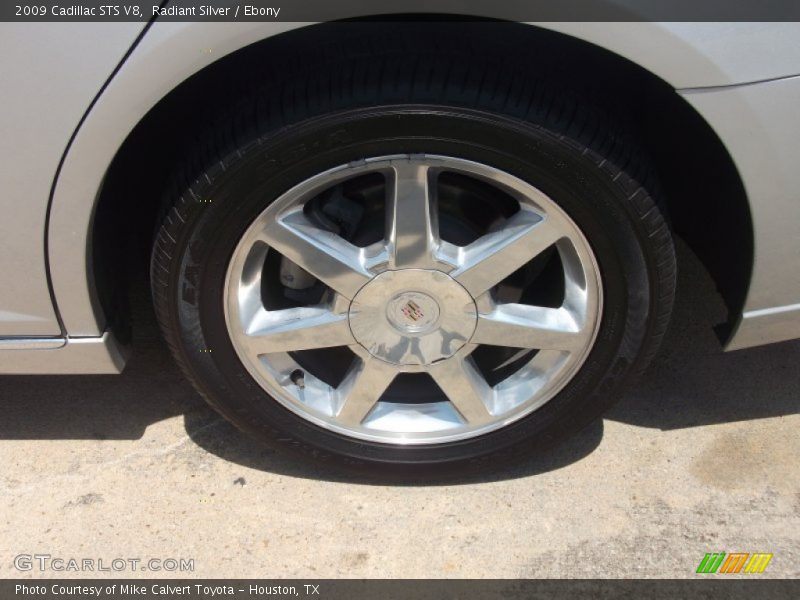 Radiant Silver / Ebony 2009 Cadillac STS V8