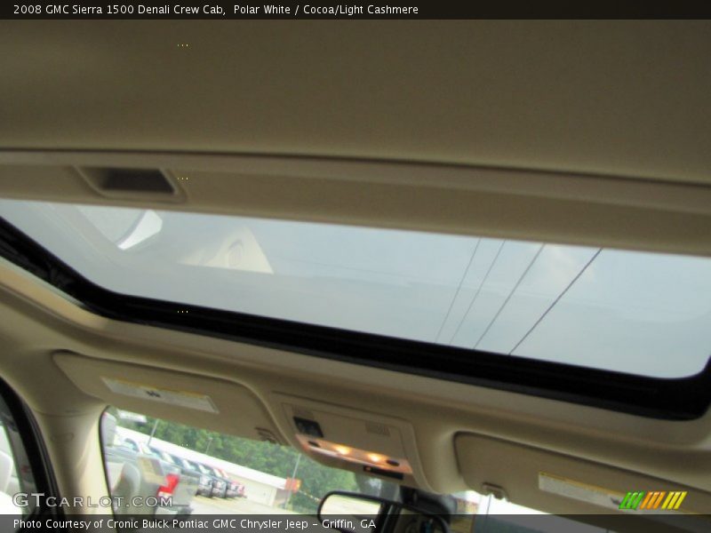 Polar White / Cocoa/Light Cashmere 2008 GMC Sierra 1500 Denali Crew Cab