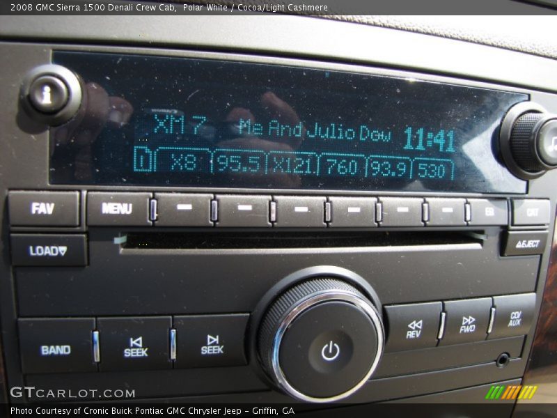 Polar White / Cocoa/Light Cashmere 2008 GMC Sierra 1500 Denali Crew Cab