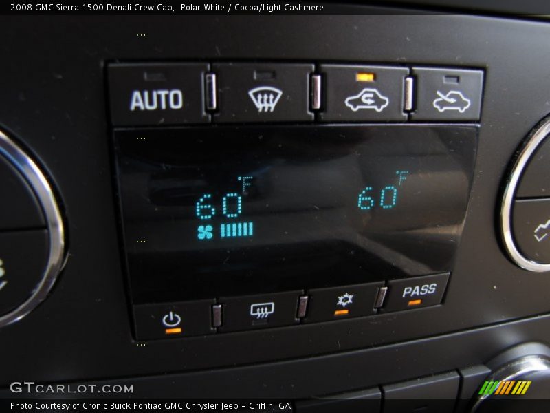 Polar White / Cocoa/Light Cashmere 2008 GMC Sierra 1500 Denali Crew Cab
