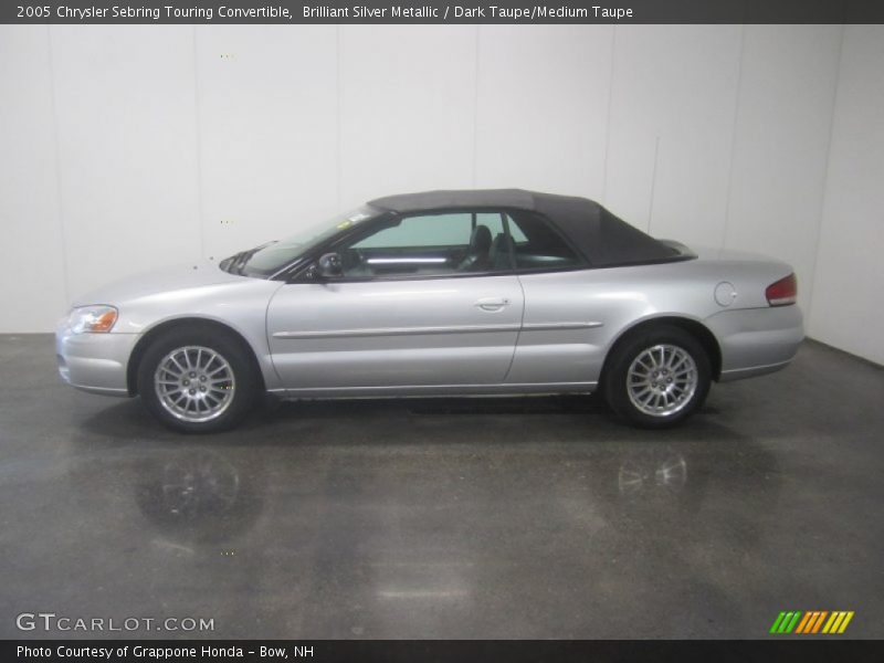 Brilliant Silver Metallic / Dark Taupe/Medium Taupe 2005 Chrysler Sebring Touring Convertible