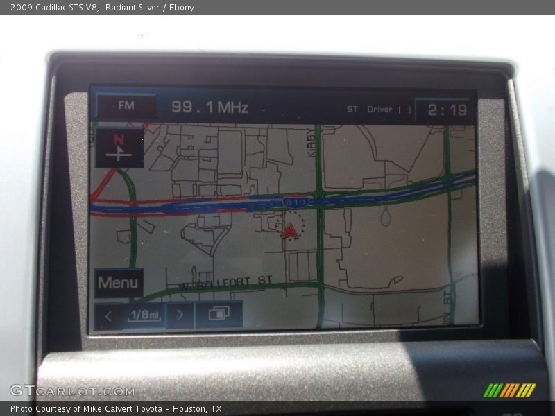 Radiant Silver / Ebony 2009 Cadillac STS V8