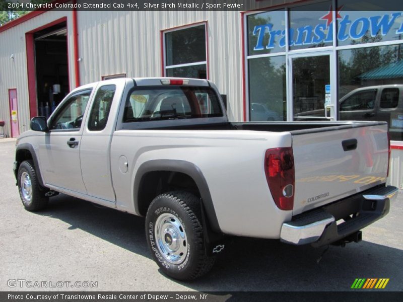 Silver Birch Metallic / Sport Pewter 2004 Chevrolet Colorado Extended Cab 4x4