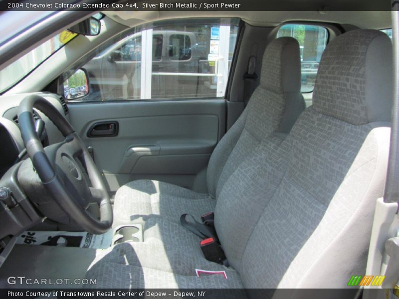 Silver Birch Metallic / Sport Pewter 2004 Chevrolet Colorado Extended Cab 4x4