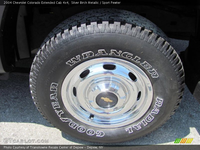 Silver Birch Metallic / Sport Pewter 2004 Chevrolet Colorado Extended Cab 4x4