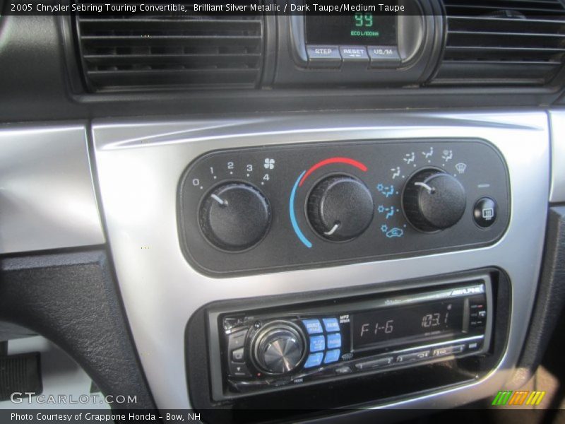 Brilliant Silver Metallic / Dark Taupe/Medium Taupe 2005 Chrysler Sebring Touring Convertible