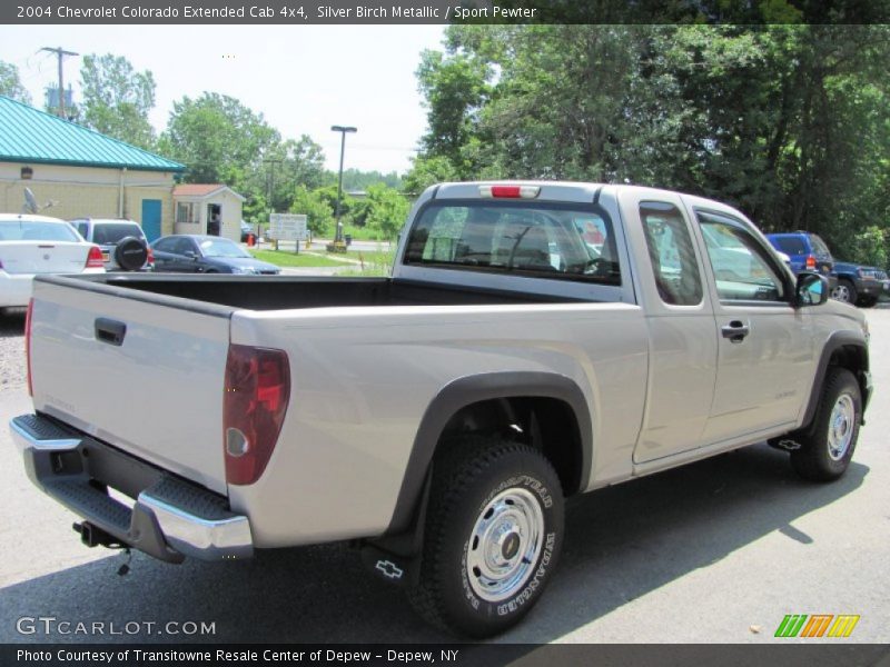 Silver Birch Metallic / Sport Pewter 2004 Chevrolet Colorado Extended Cab 4x4