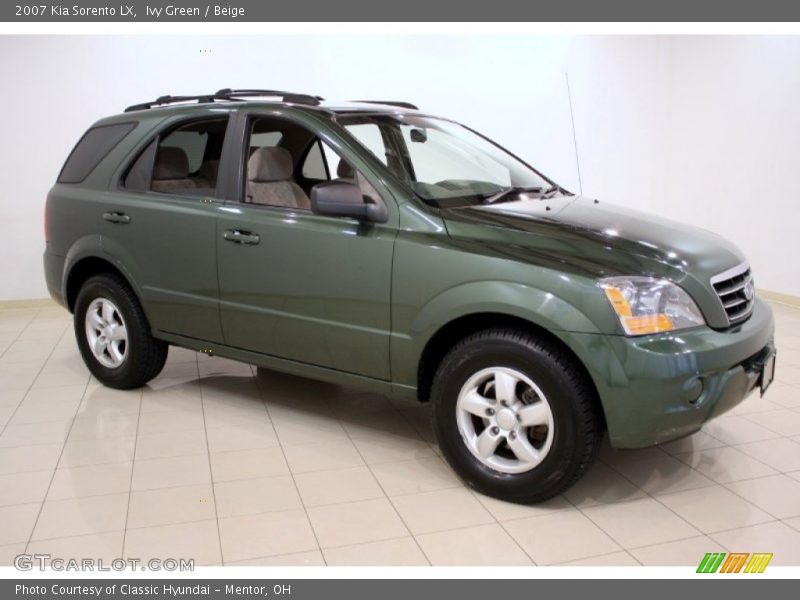 Ivy Green / Beige 2007 Kia Sorento LX