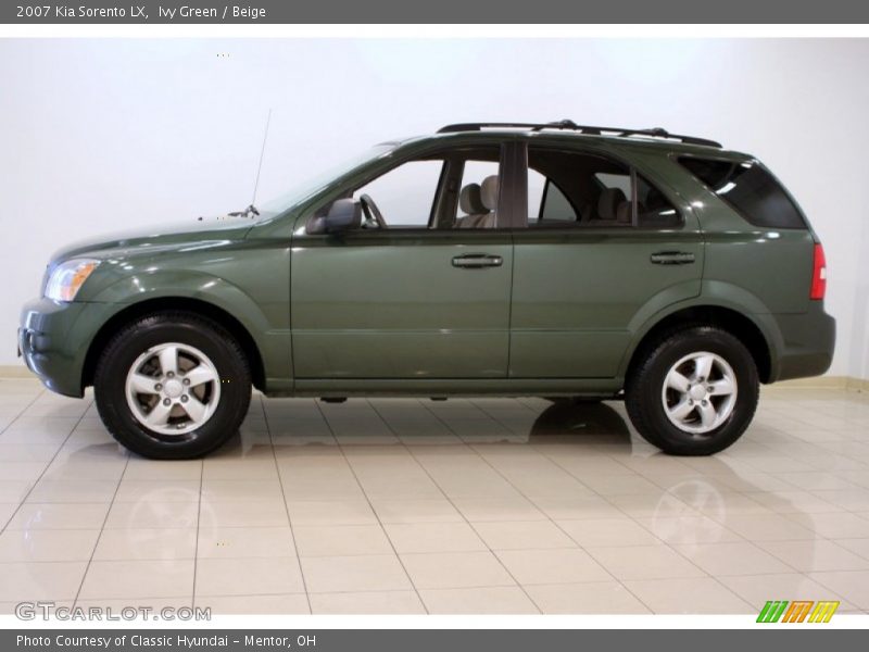Ivy Green / Beige 2007 Kia Sorento LX