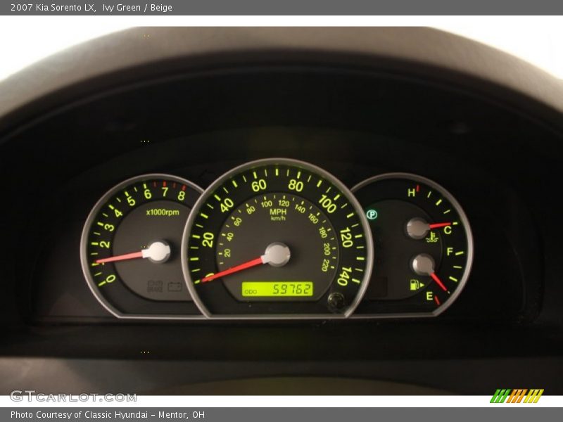 Ivy Green / Beige 2007 Kia Sorento LX