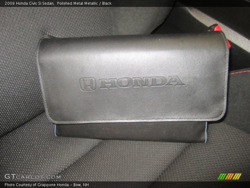 Polished Metal Metallic / Black 2009 Honda Civic Si Sedan