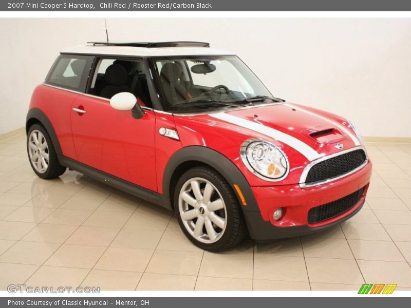 Chili Red / Rooster Red/Carbon Black 2007 Mini Cooper S Hardtop