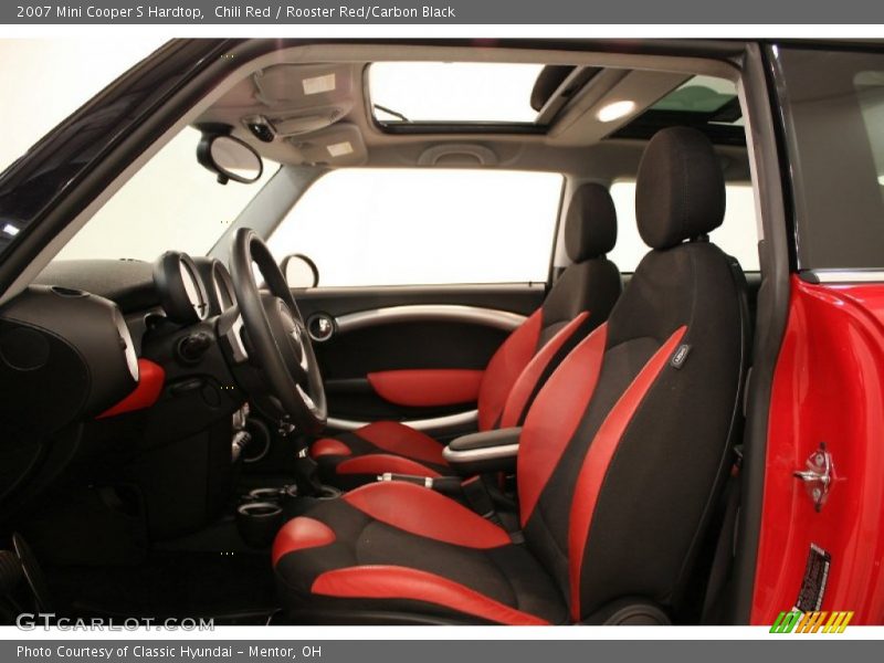  2007 Cooper S Hardtop Rooster Red/Carbon Black Interior