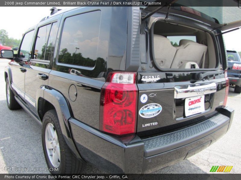 Brilliant Black Crystal Pearl / Dark Khaki/Light Graystone 2008 Jeep Commander Limited