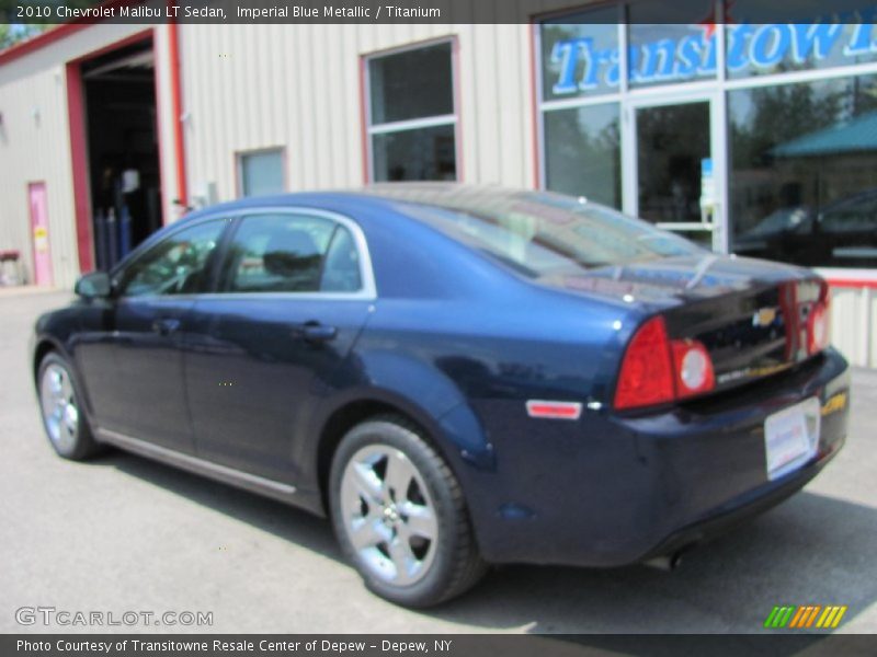 Imperial Blue Metallic / Titanium 2010 Chevrolet Malibu LT Sedan
