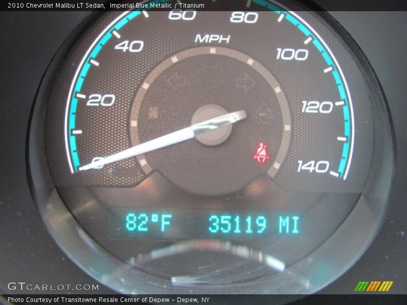 Imperial Blue Metallic / Titanium 2010 Chevrolet Malibu LT Sedan