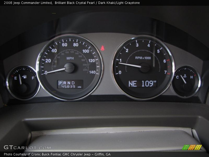  2008 Commander Limited Limited Gauges